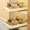 أدراج أدراج مطبخ جديد يحتوي على حوائط أسفلت مزروعة بأدراج لتزويغ Item Picture